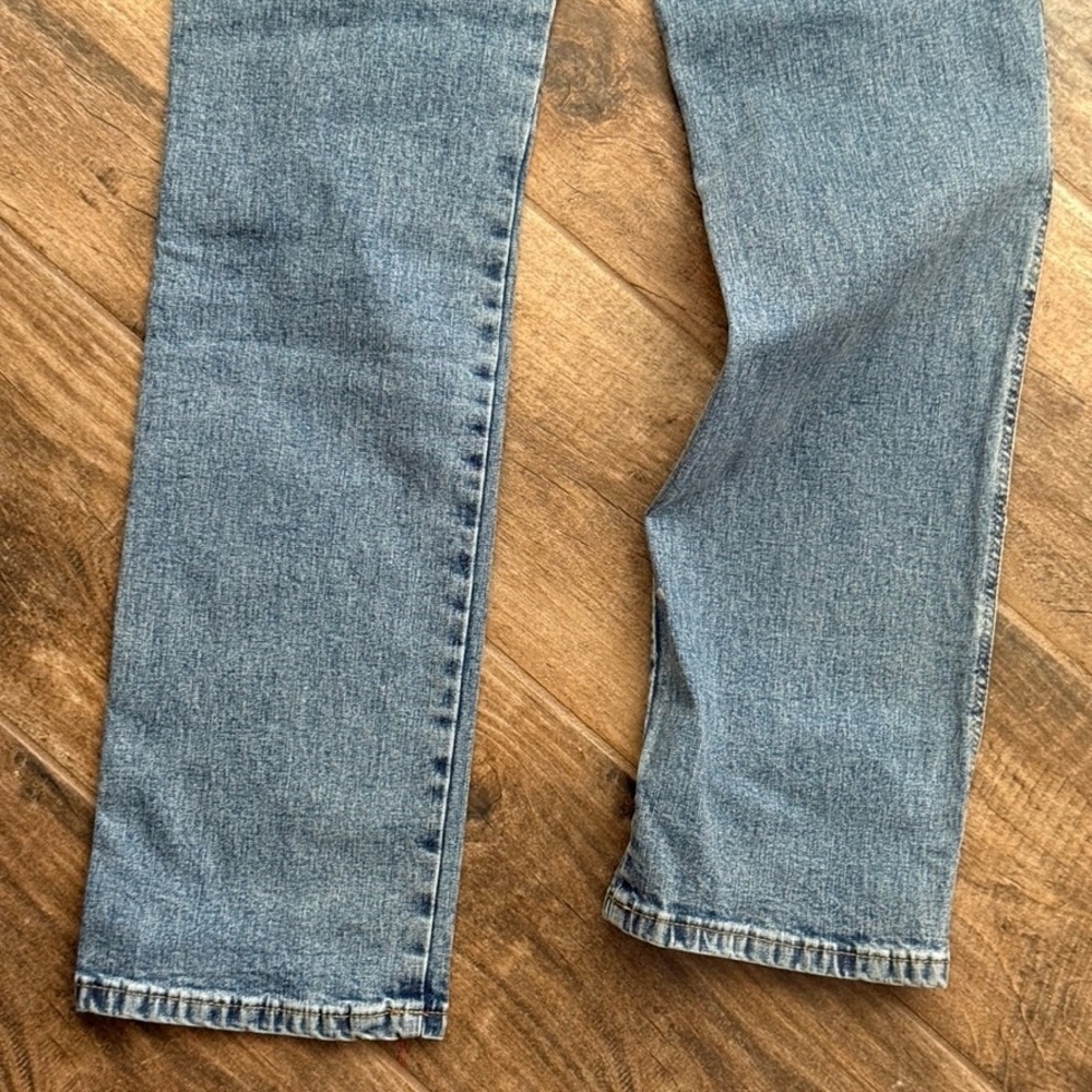 Wrangler Women's Cowboy Cut High Rise Straight Leg Jeans, Medium Wash,3/4x34 NWT - Picture 12 of 13